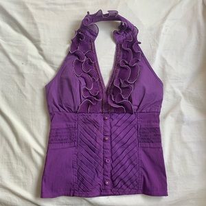 Purple Halter Top